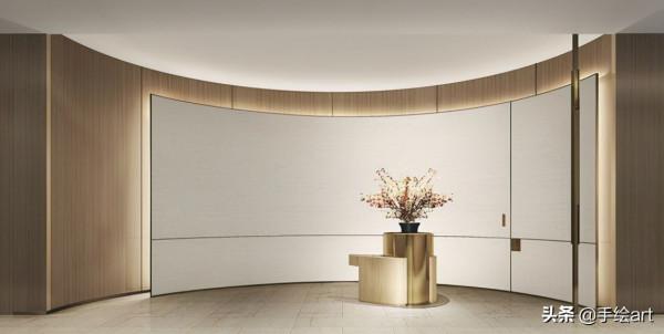 充滿燈光藝術的牆面