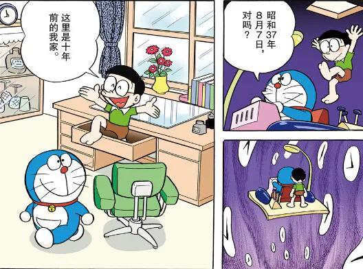 哆啦A夢：大雄坐時光機回到過去看到嬰兒的自己，說長得像只猴子