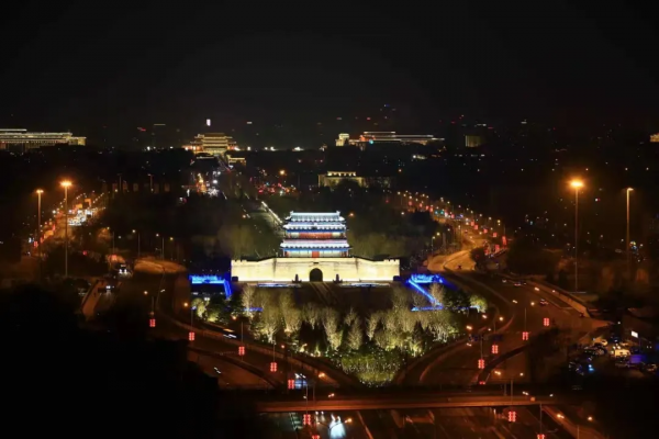 超美！&OpenCurlyDoubleQuote;點亮中軸線&rdquo;永定門公園段，雙奧之城絢麗夜景上線！