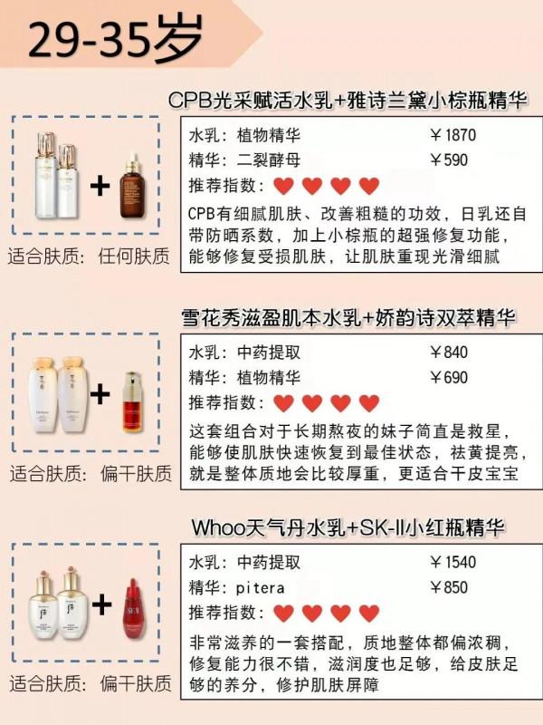 水乳+精華，秋冬護膚好搭檔