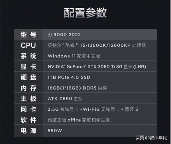國產12代10核遊戲電腦:配RTX3060Ti顯示卡,DDR5記憶體,售價不足萬元 國產12代10核遊戲電腦:配RTX3060Ti顯示卡,DDR5記憶體,售價不足萬元