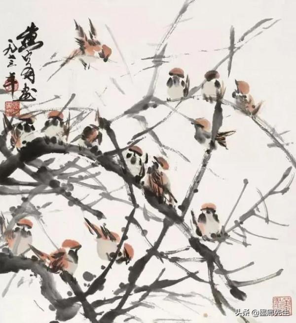 齊白石、徐悲鴻、黃胄三位大師畫麻雀各有品味 齊白石、徐悲鴻、黃胄三位大師畫麻雀各有品味