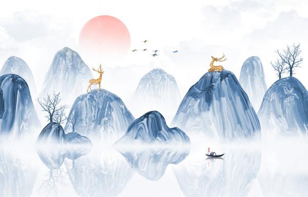 一眼心醉！古風水墨仙境圖。驚豔唯美中國風山水畫