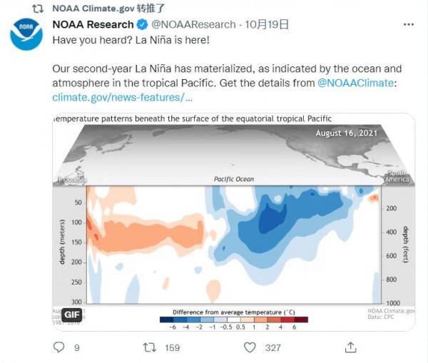 太冷了!要警惕冷冬出現?NOAA:拉尼娜確定來了,地球變暖或暫停 太冷了!要警惕冷冬出現?NOAA:拉尼娜確定來了,地球變暖或暫停