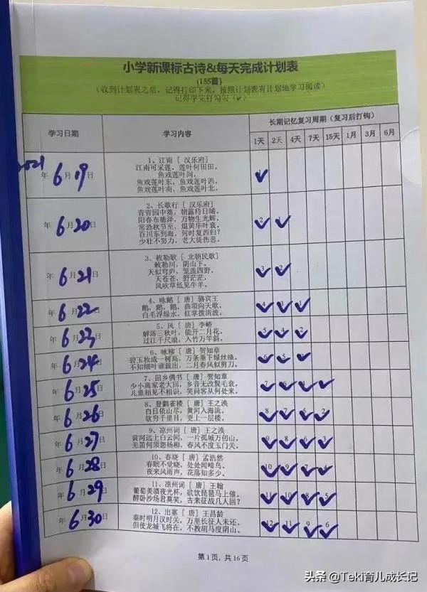 艾賓浩斯遺忘曲線計劃表(刷英語分級/常爸240句/小學古詩155首) 艾賓浩斯遺忘曲線計劃表(刷英語分級/常爸240句/小學古詩155首)