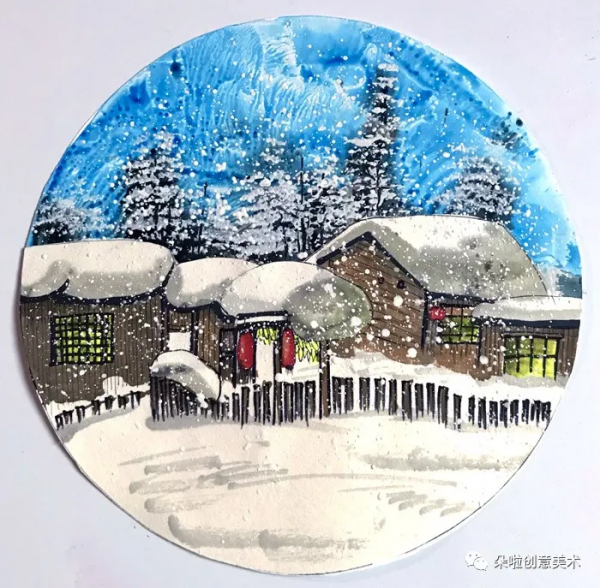 範畫 | 冬天來啦！一起來畫出北國風光雪鄉之夜的美麗吧