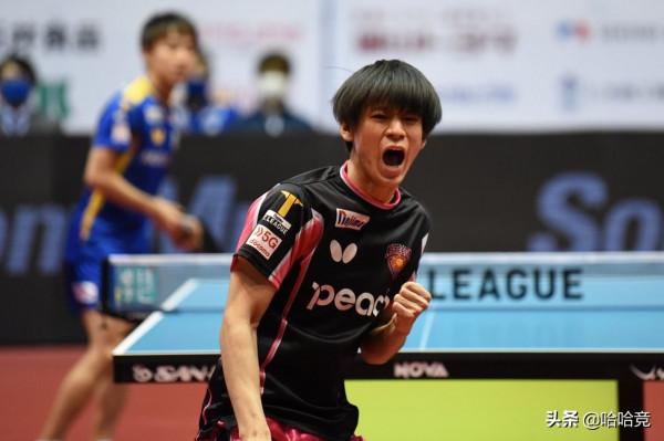 日本男乒四將單打過關，19歲女將三局僅丟8分，男雙日韓各折一陣