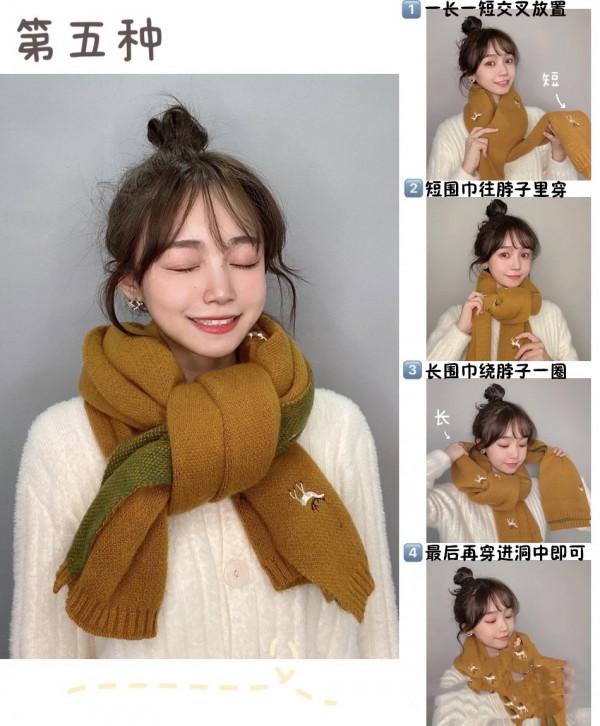 秋冬必不可少的長圍巾,“六種系法”簡單又好看,很實用 秋冬必不可少的長圍巾,“六種系法”簡單又好看,很實用