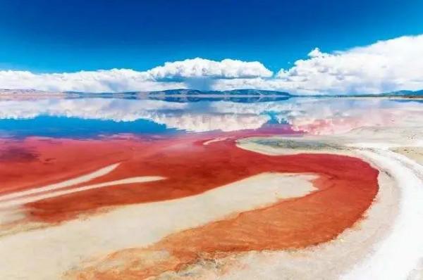 西藏唯一粉色鹽湖，人少景美免門票！比青海茶卡還大兩倍
