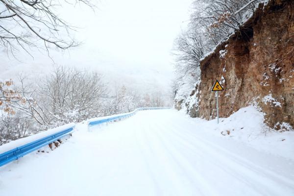 韓家凹，雪後成為一個白色的童話世界
