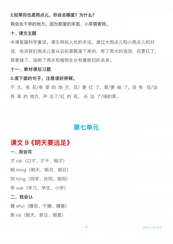 一年級上冊語文每課知識點梳理,整理的非常全,值得收藏 一年級上冊語文每課知識點梳理,整理的非常全,值得收藏