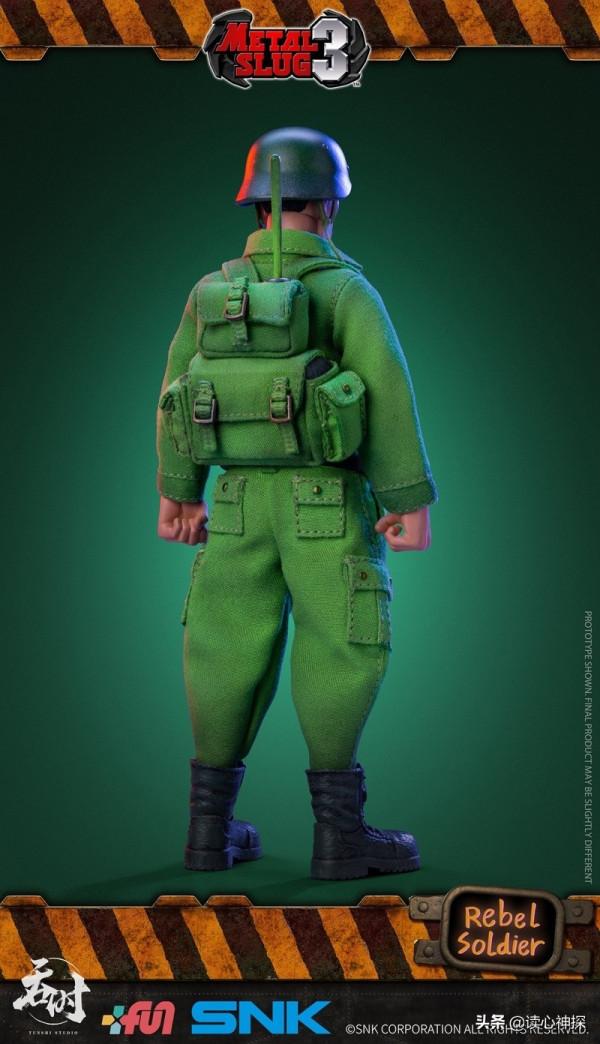《合金彈頭3》反抗軍士兵雙人組 1/12比例搞笑可動人偶