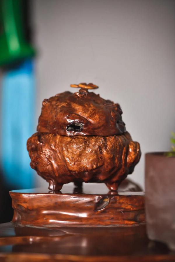 荔枝木 | 三足香爐