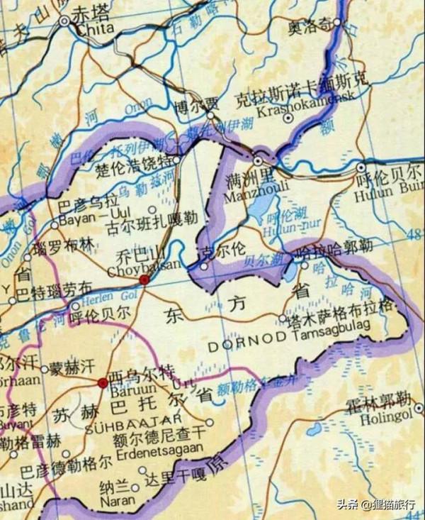 蒙古國最東端是東方省,首府喬巴山市是第四大城市,離滿洲里不遠 蒙古國最東端是東方省,首府喬巴山市是第四大城市,離滿洲里不遠