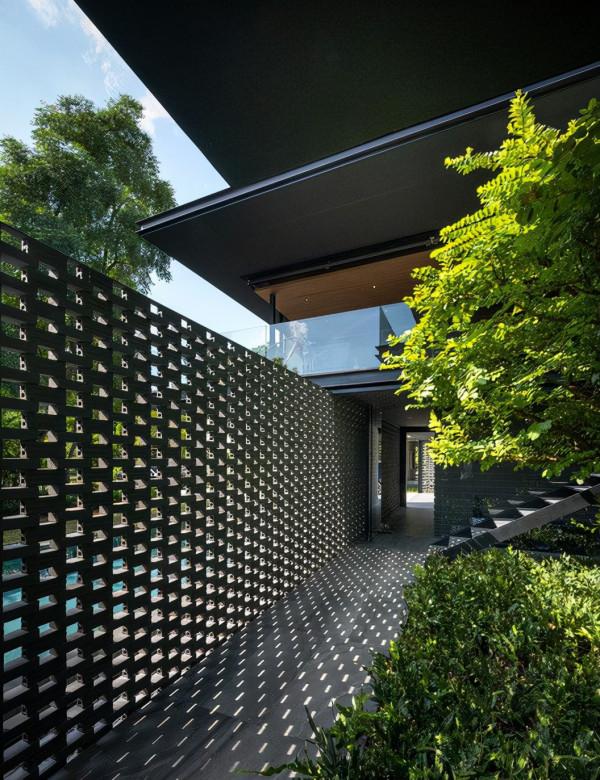 有顏值的庭院都有一面鏤空牆