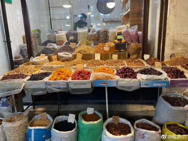 【大不里士城區一覽，大巴扎的乾果是真便宜，種類也豐富】