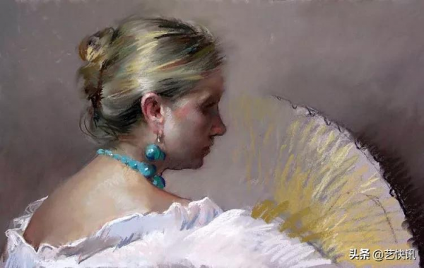 粉彩畫 | 費利佩·桑塔曼斯的人物，詮釋著最美的人體造型