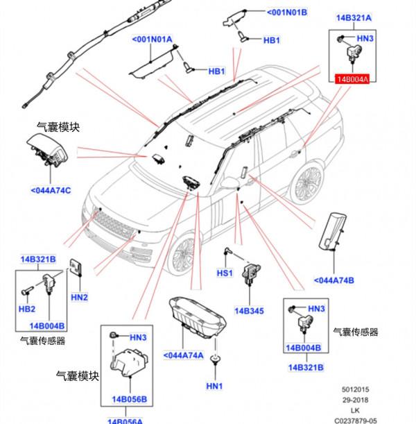 路虎攬勝氣囊燈亮怎麼解決? 路虎攬勝氣囊燈亮怎麼解決?