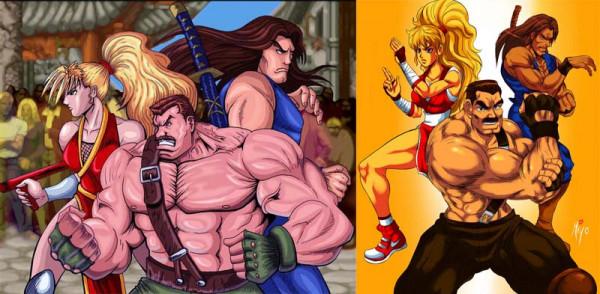 街機遊戲日版和美版封面對比，你喜歡冰肌玉骨還是粗獷筋肉