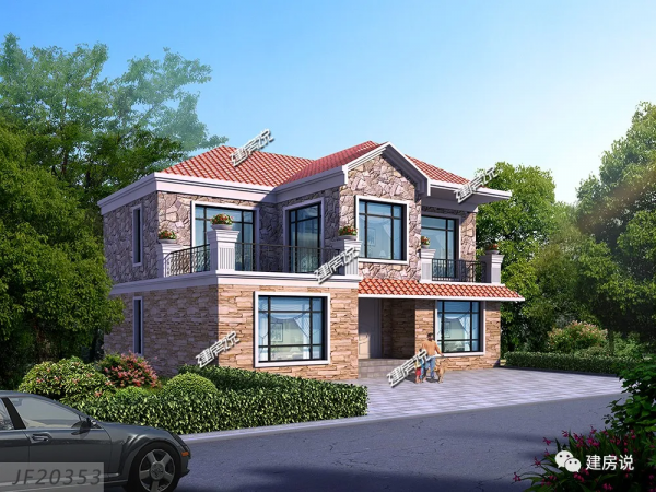 2層歐式別墅，佈局合理，功能齊全，為家人帶來溫馨的居住體驗