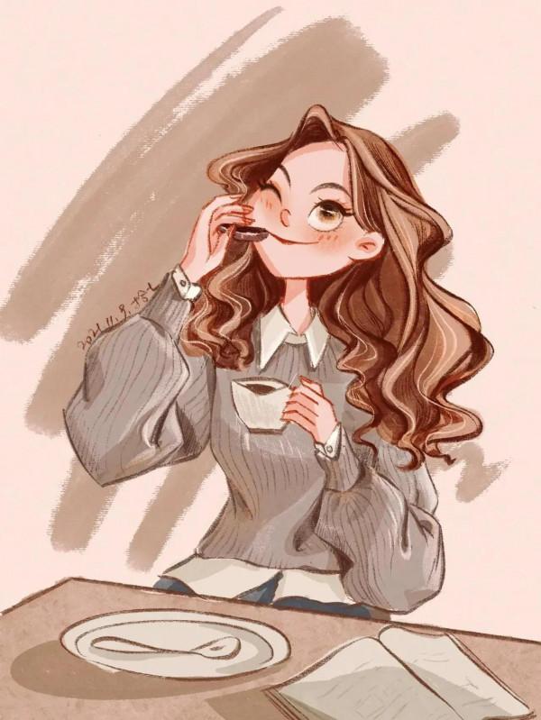 分享好看的穿搭插畫