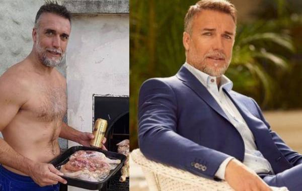 52歲巴蒂身材發福鬍子白了！抱著孫子滿眼慈愛，戰神也成老頭了