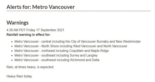 卑詩省暴風雨+大雪狂砸 氣溫降到零下 天車站漏水 連環車禍堵大橋