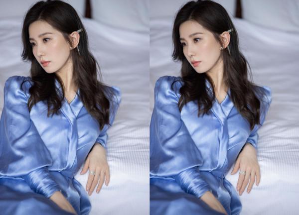 有一種優雅叫“劉詩詩”，穿緞面長裙簡約卻有氣質，名媛範十足