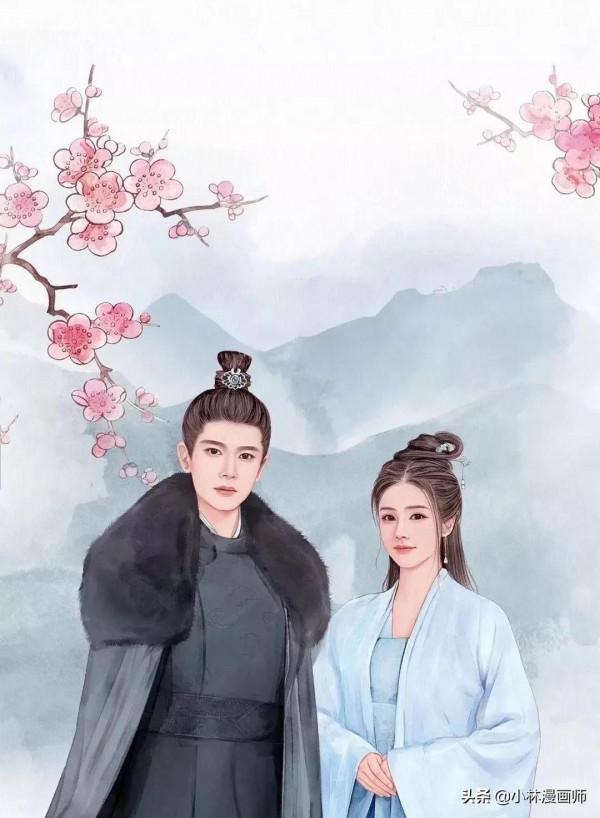 換一換你的微信頭像吧 真人手繪水彩寫實漫畫 相親相愛