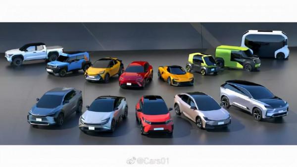 豐田推出15款純電動概念車 涵蓋SUV、轎車、越野車、超跑