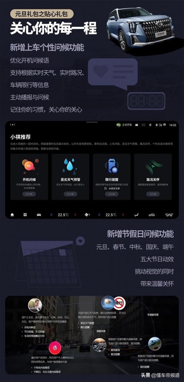 資訊｜新增第三方App/個性化問候功能等 第二代傳祺GS8迎來OTA升級