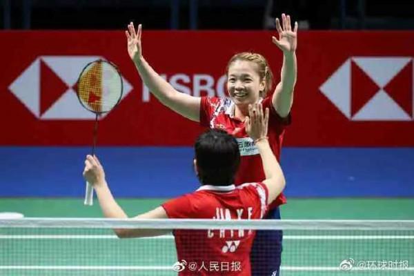 祝賀中國隊球員陳清晨/賈一凡奪得羽毛球世錦賽女雙冠軍 祝賀中國隊球員陳清晨/賈一凡奪得羽毛球世錦賽女雙冠軍