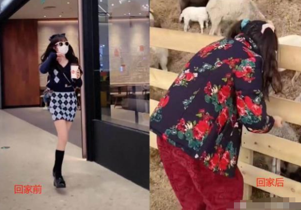 大學生放假前後對比圖走紅，女神秒變扒苞米小妹，看完笑到肚子疼