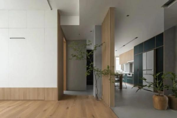 92㎡兩室原木風，入戶鏤空玄關，全開放式餐廚廳，雙蹲便&plus;三分離