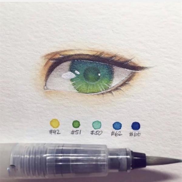 畫師展示出畫人物眼睛的專業畫筆,這下可以給自己畫不好找理由了 畫師展示出畫人物眼睛的專業畫筆,這下可以給自己畫不好找理由了