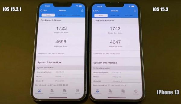 iOS 15&period;3 全機型效能測試！比較失望的一次更新