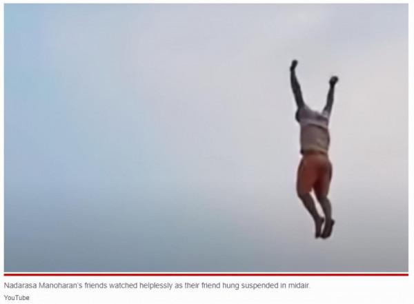 驚險！斯里蘭卡一男子被風箏帶飛到空中，墜落後奇蹟生還