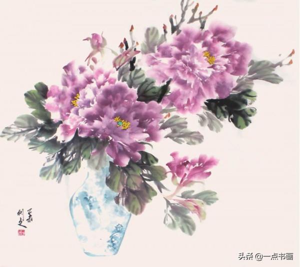 寫意花瓶牡丹創作示範 寫意花瓶牡丹創作示範