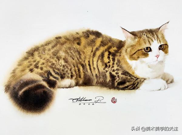 顏料抵擋不住它的美態,流浪改變不了它的命運——水彩貓咪的世界 顏料抵擋不住它的美態,流浪改變不了它的命運——水彩貓咪的世界