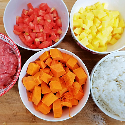 #一學就會快手菜#輔食.南瓜肉沫燜飯 #一學就會快手菜#輔食.南瓜肉沫燜飯