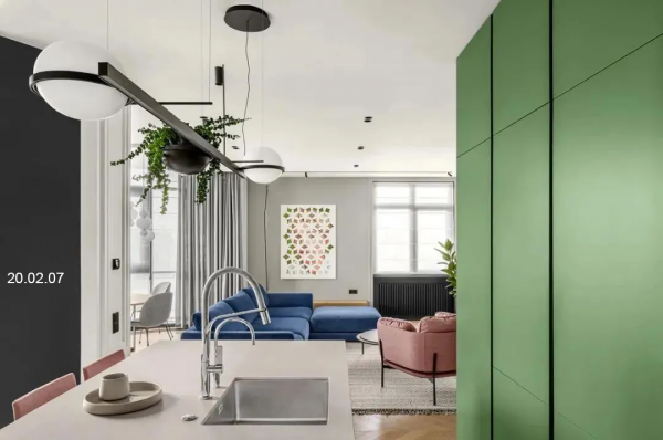 適合極簡設計的撞色乳膠漆配色方案