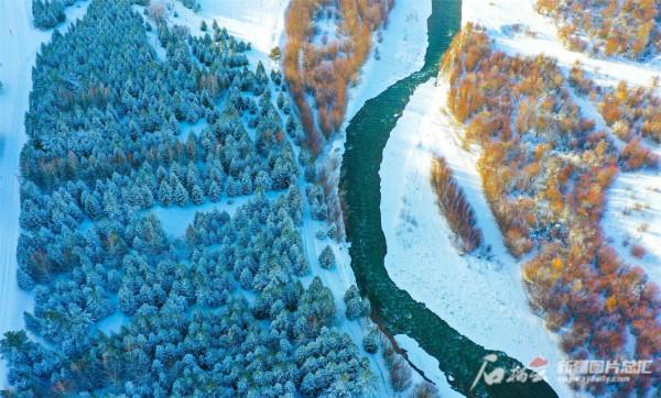 雪後那拉提森林公園銀裝素裹