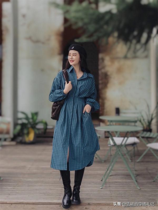 “長裙+短靴”=早秋最美穿搭！遮肉顯高還時髦，日常通勤都適合