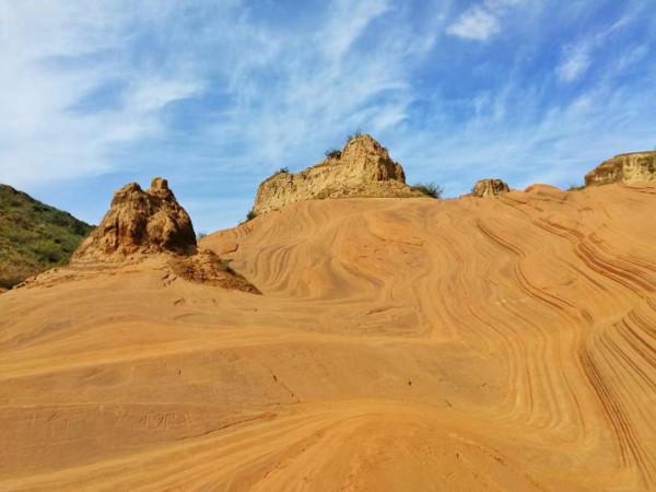 &num;微信朋友圈的回憶&num; 2017年10月13、14日 靖邊波浪谷和壺口瀑布