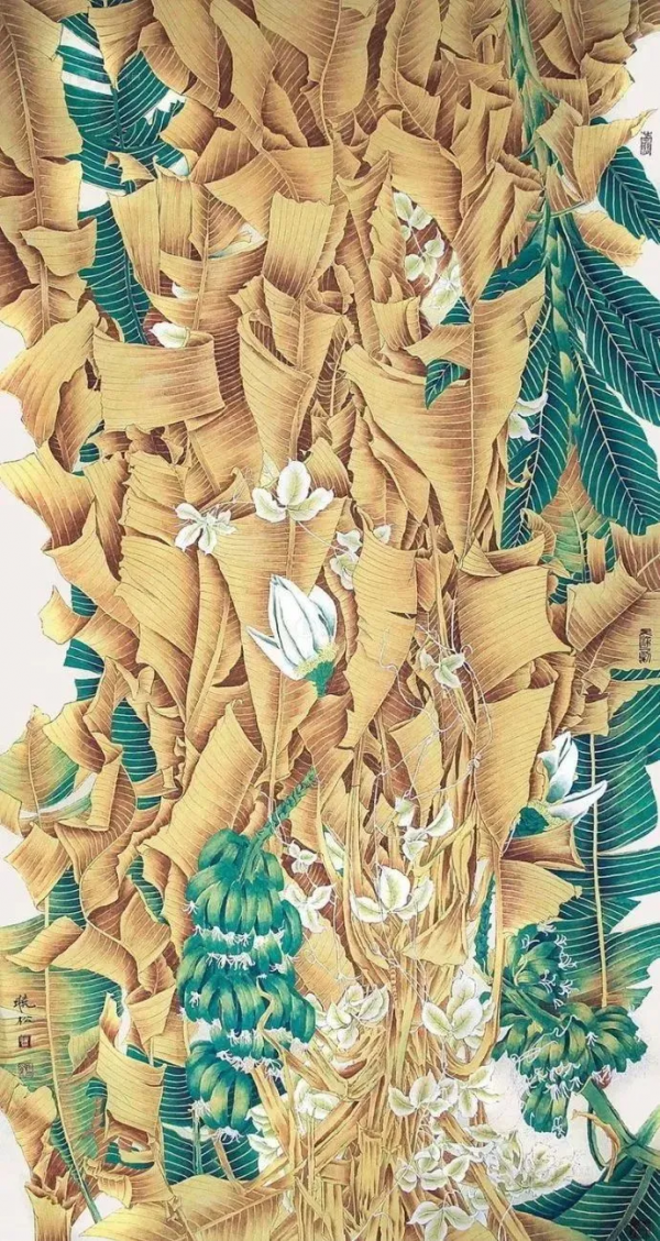 名家莫曉松工筆畫，精美絕倫