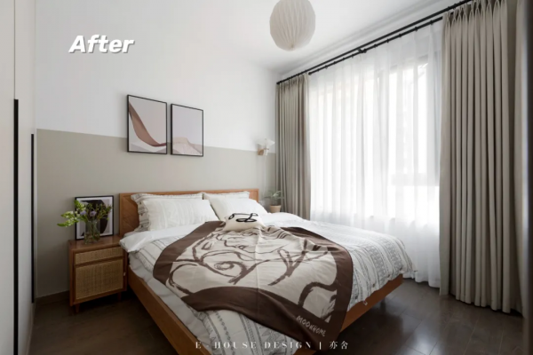 PU石嵌入「黑色鋼板」自成一道玄關牆，餐島一體 210㎡現代極簡家