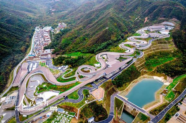 航拍2022北京冬奧會冬殘奧會國家雪車雪橇中心