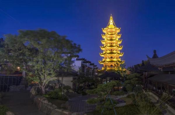 松江這座古塔修繕完成，它的“晚禮服”更迷人