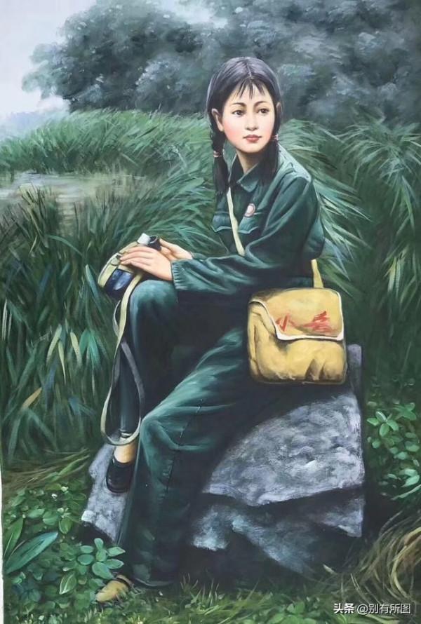 著名油畫家陳大中作品（紅衛兵）