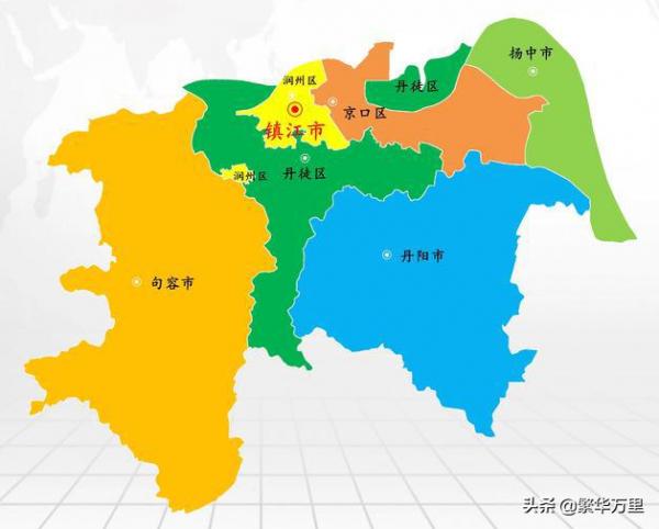 江蘇省的區劃調整，13個地級市之一，鎮江市為何有6個區縣？